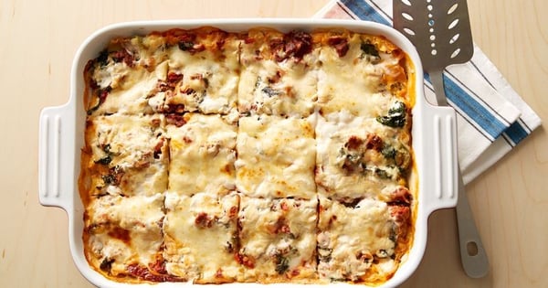 Spinach and Beef Lasagna