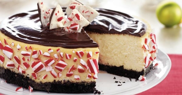 Double-Chocolate Peppermint Cheesecake