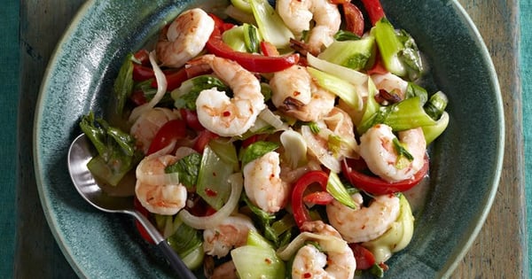 Shrimp & Bok Choy Stir-Fry