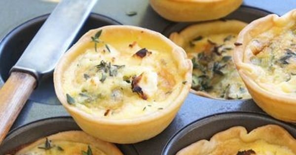 Goat's Cheese and Asparagus Tarts