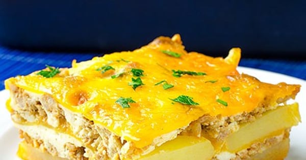 Hamburger Potato Cheese Casserole