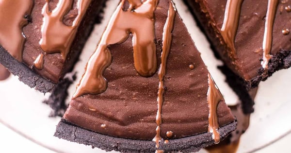 No Bake Double Chocolate Pie