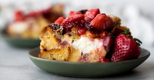Strawberries 'n' Cream French Toast Casserole