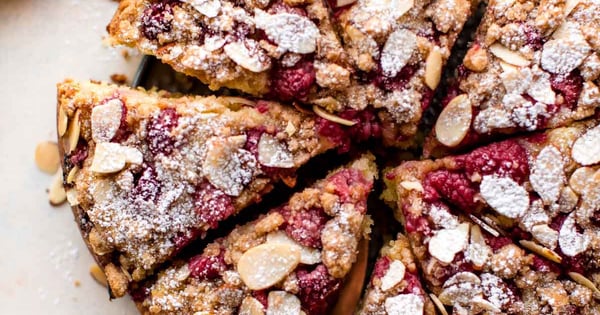Raspberry Almond Crumb Cake