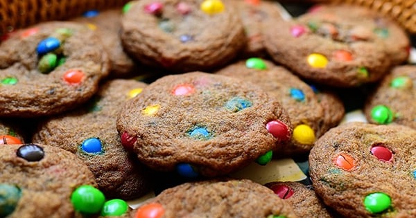 Browned Butter M&M Cookies