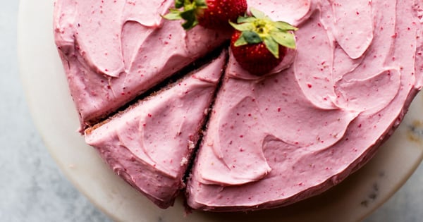 Homemade Strawberry Cake