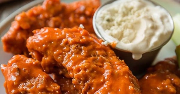Crispy Baked Buffalo Chicken Fingers
