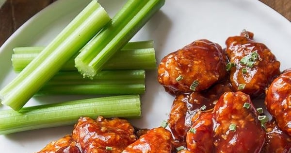 Baked Honey BBQ Popcorn Chicken