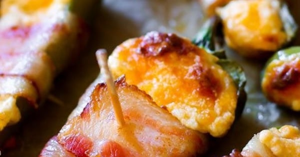 Bacon-Wrapped Cheesy Stuffed Jalapeños
