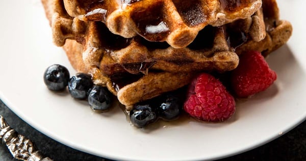 Fluffy Whole Wheat Waffles