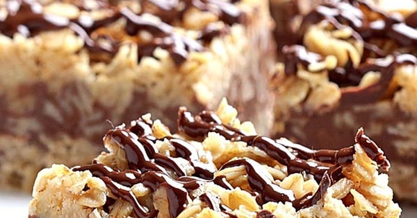 No Bake Chocolate Oatmeal Bars