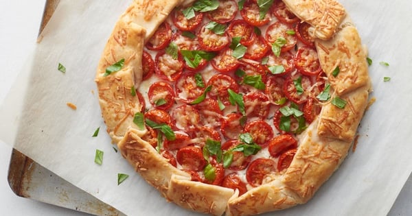 Roasted Tomato and Herbed Cheese Galette