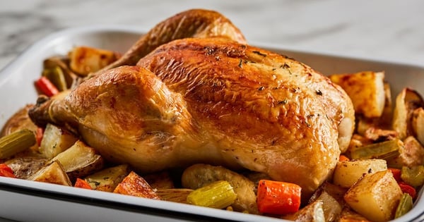 Thyme-Roasted Chicken with Vegetables