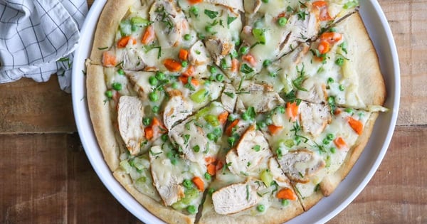 Turkey Pot Pie Pizza