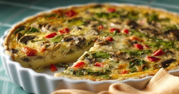 Spinach Mushroom Quiche