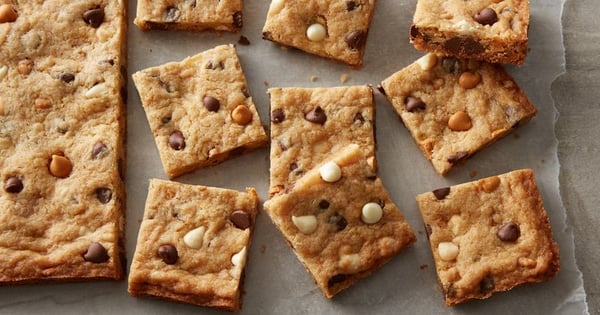 Triple Chip Cookie Bars