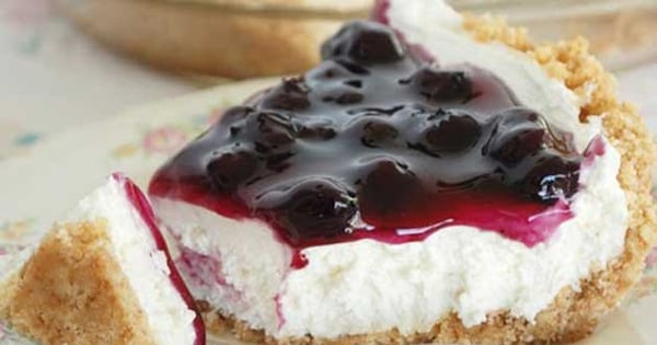 No Bake Blueberry Cheesecake