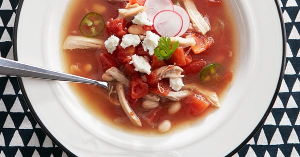 Quick chicken posole