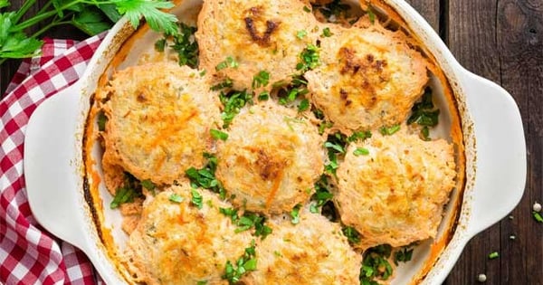 Baked Chicken Parm Meatballs