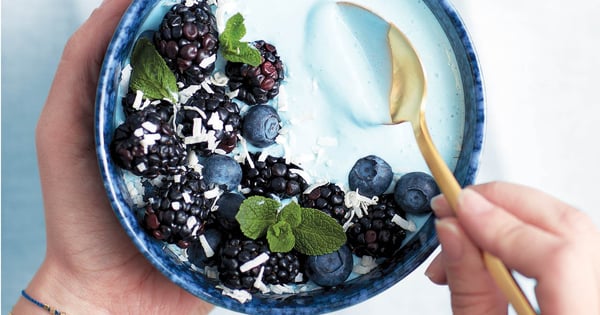 Tropical Blue Majik smoothie bowl