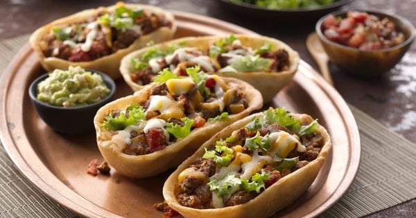 Beef Chimichanga Taco Bowls