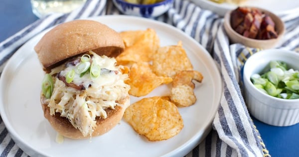 Slow-Cooker Bacon-Ranch Chicken Melts