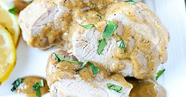 Baked Pork Tenderloin with Marinade Sauce