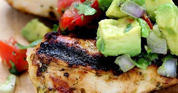 Cilantro Lime Chicken with Avocado Salsa