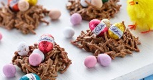 Crunchy Milk Chocolate Easter Egg Nests