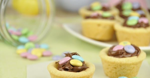 M&M Nutella Cookie Cups