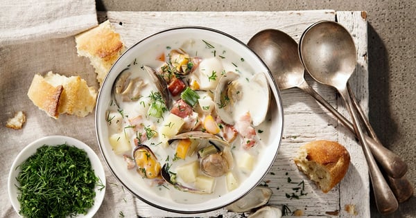 East coast seafood chowder