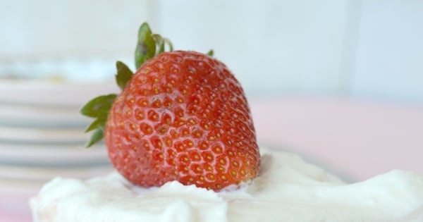Strawberry Sheet Cake with Lemon Cream Cheese Frosting