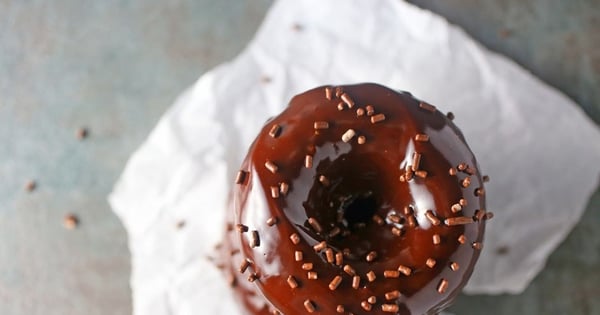 Brownie Cake Donuts with Chocolate Glaze