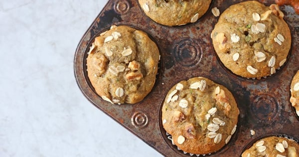Banana and Zucchini Muffins
