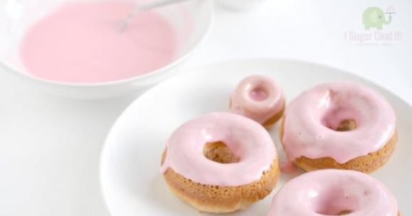 Strawberry-Glazed Doughnuts