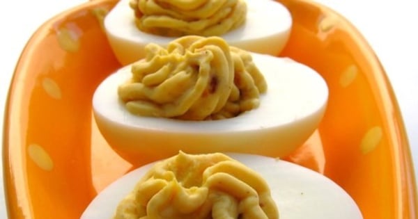 Bacon Cheddar Deviled Eggs