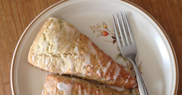 Earl Grey Scones with Lemon Drizzle