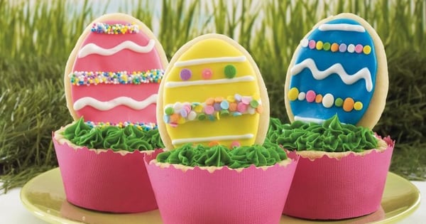 Easter Egg Cookie Cups