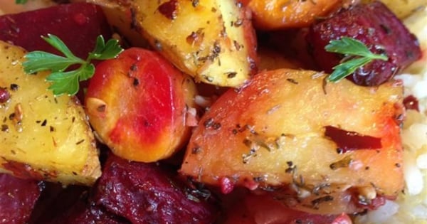 Savory Roasted Root Vegetables