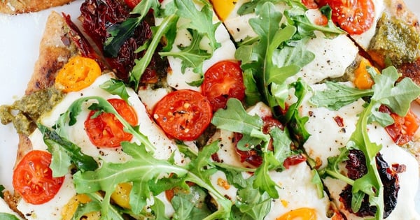 Pesto Flatbread Pizzas