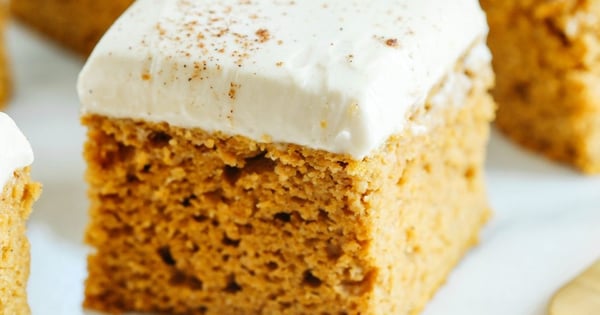 Pumpkin Bars with Cream Cheese Frosting