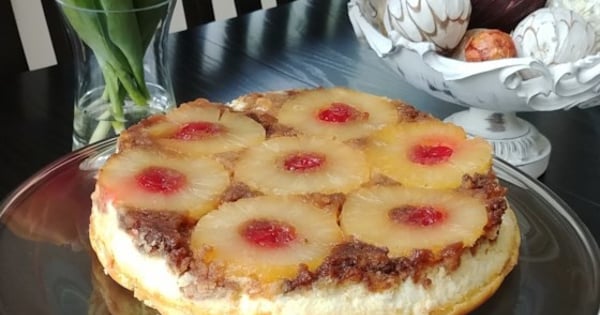 Pineapple Upside-Down Cheesecake