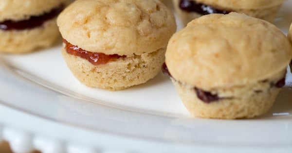PB&J Mini Muffin Sandwiches
