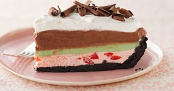 Layered Spumoni Pie