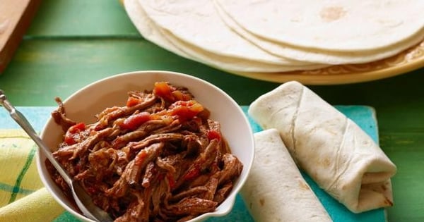 Warm Picnic Burritos ("Burritos De Machaca")