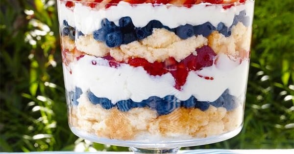 Patriotic Berry Trifle