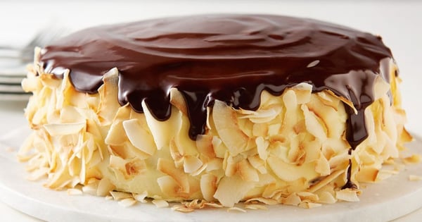 Coconut-Macaroon Chocolate Layer Cake