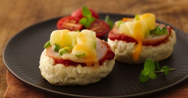 Hawaiian Pizza Biscuit Appetizers