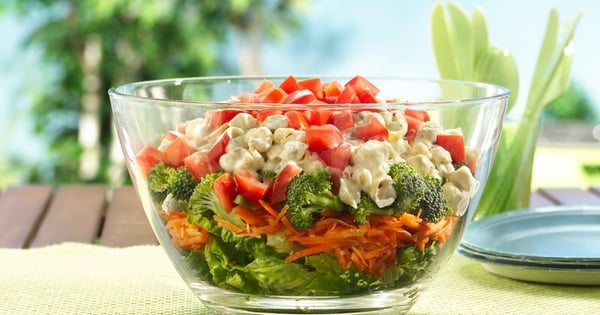 Layered Summer Pasta Salad
