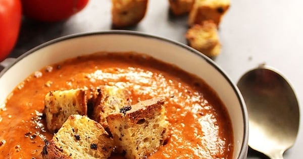Healing Roasted Tomato and Red Pepper Soup